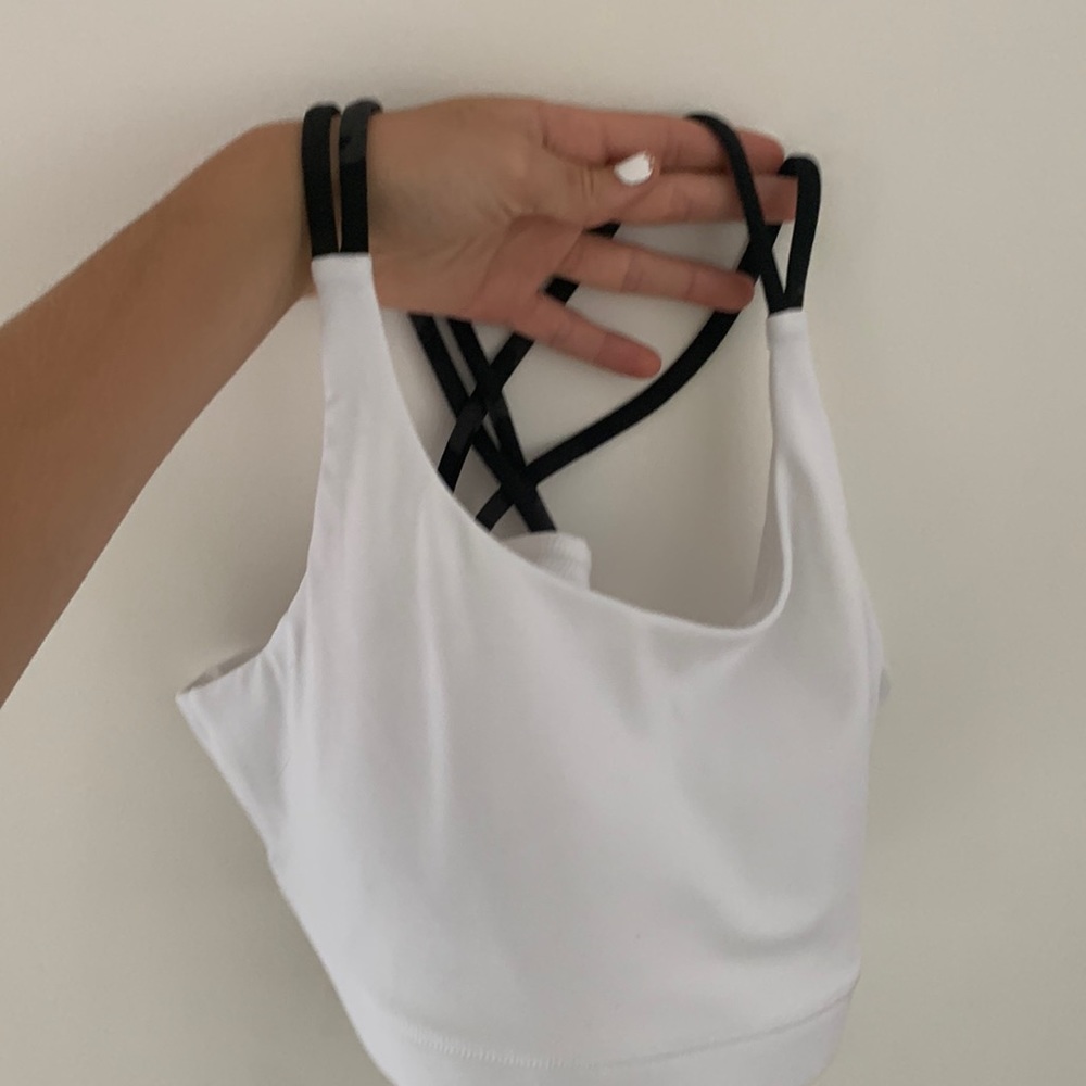 Athleta Girl White NEVER WORN Sports Bra
